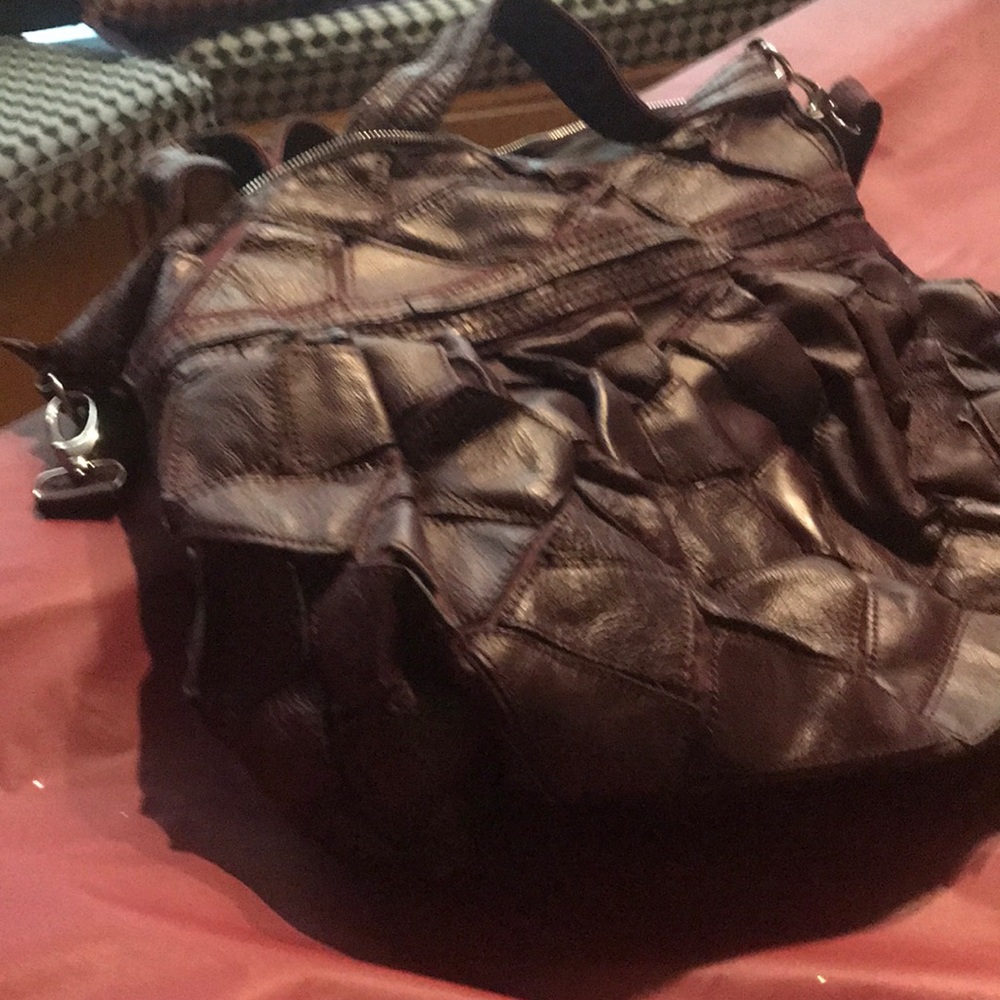Hobo leather handbag